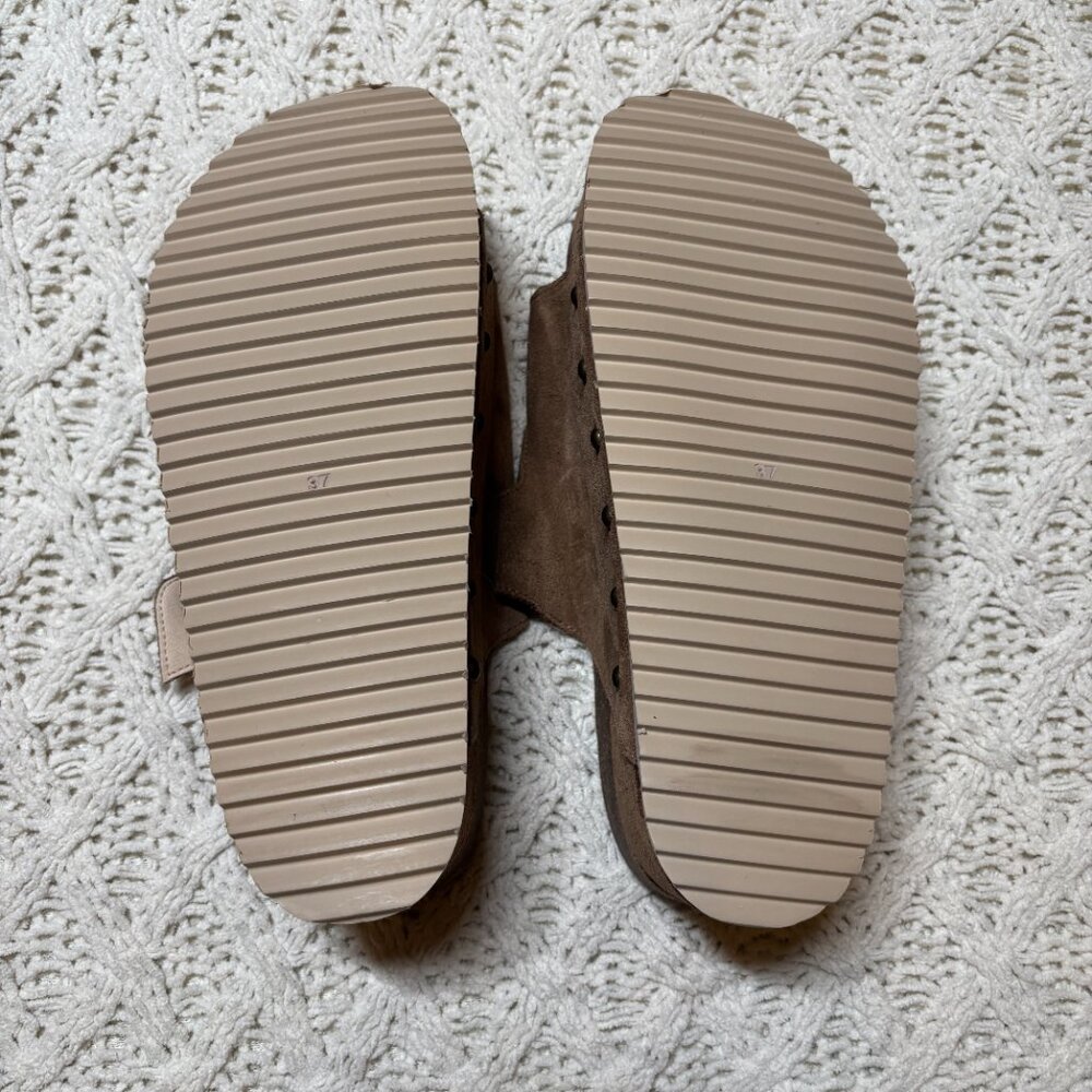 NWT Intentionally Blank Suede Double Buckle Platform Sandals – rule breaker 6.5 - Picture 5 of 5
